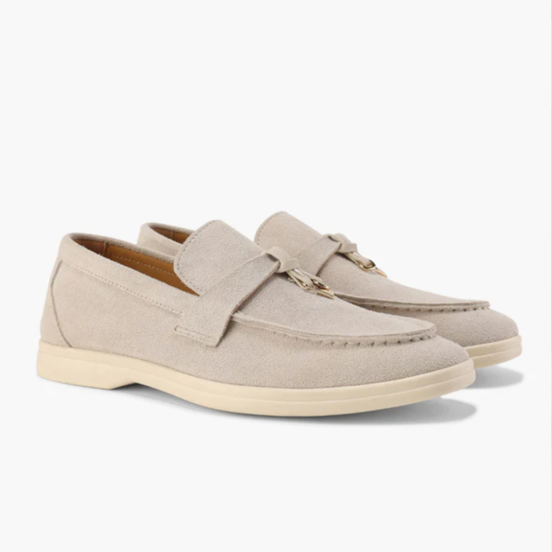 Old Money Suede Lady Loafers Shoes
