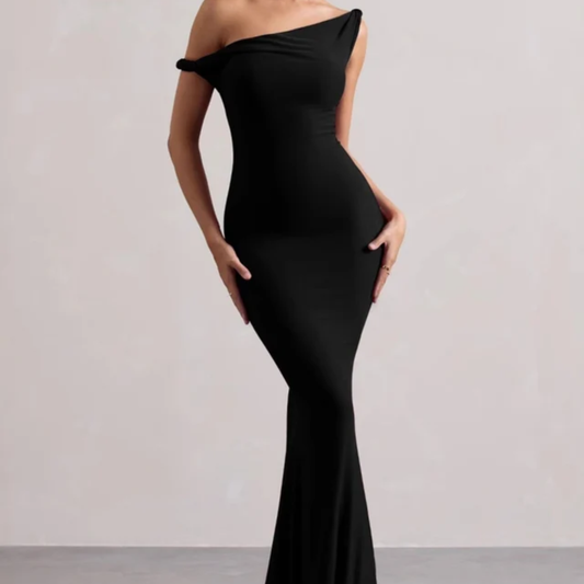 One-Shoulder Bodycon Long Dress