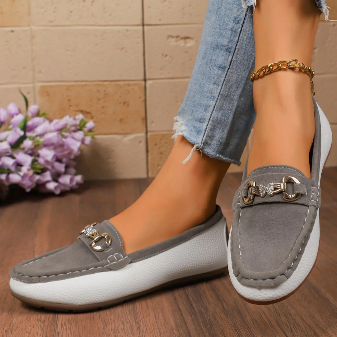 Diamond Metal Slip-on Shoes